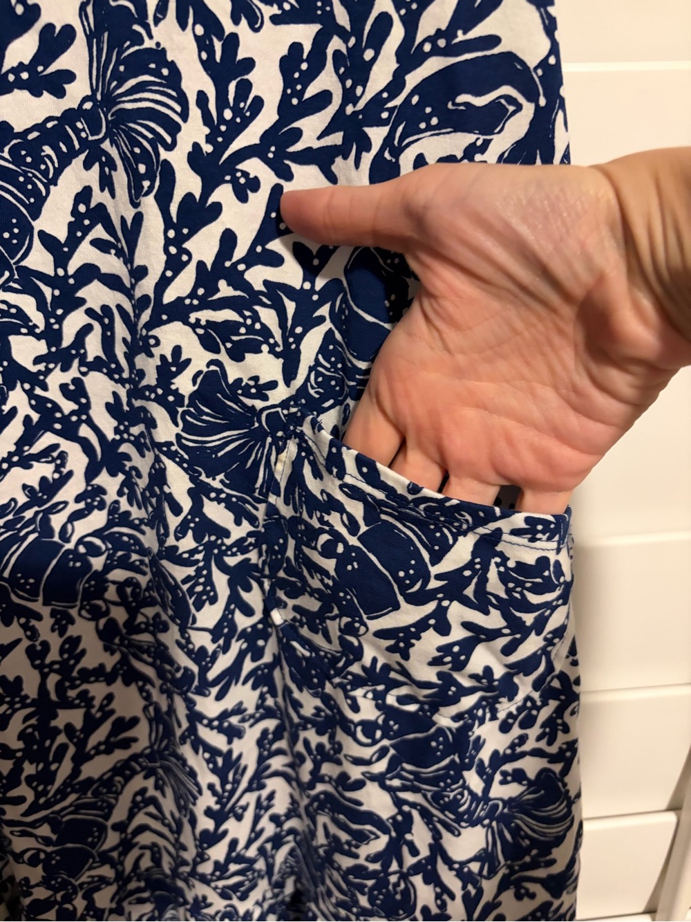 Lilly Pulitzer Navy and White Kristin Flounce Dress - Picture 2 of 5